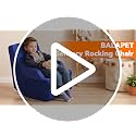 Sensory Rocking Chair for Kids with Safety Belts, Foam Balance Seat