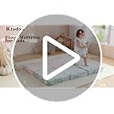 Foldable Glow-in-the-Dark Kids Floor Mattress with Storage Bag, 57x23 in