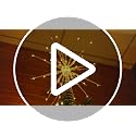 Meonum LED Starburst Christmas Tree Topper with Timer, Golden 16in