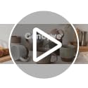 Morandi Assorted Neutrals Ceramic Coffee Mug Set of 6, 18 oz Large Latte Cups with Handle, Microwave Safe, Modern Kitchen Drinkware