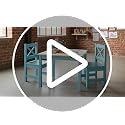 Serene White Kids Table & 2 Chairs Set - Petit Bateau, Ages 2-8