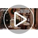 Light-Up Ceramic Christmas Tree Figurine - LED Holiday Tabletop Decor