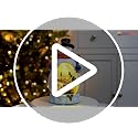 ZQQLITE Snowman Christmas Village Figurines with Rotating Train & Music - Lighted Holiday Decor
