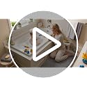 Yimobra Memory Foam Bath Mat, Super Soft Absorbent Non-Slip Bathroom Rug, 24x17 Grey