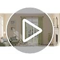 Adjustable Heavy Duty Blackout Curtain Rod, 32-86 Inch Wrap-Around Metal Rod