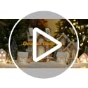 Leelosp Christmas Village Light Cord with 6 LED Bulbs, 11.5 ft C7 Lamp w/ On-Off Switch - 1 Pack