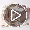 PeraBella Sherpa Baby Diaper Caddy Organizer with Handle & Teddy Bear