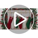 Personalized 18-Inch Cable Knit Christmas Stocking with Embroidered Initial