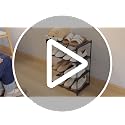 4-Tier Narrow Shoe Rack - Stackable Small Space Storage Shelf (16.3" Wide)