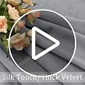 Hiasan Velvet Blackout Curtains Set of 2, 52W x 84L inches, Moss Green
