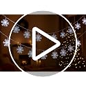 Geefuun 2-Pack 100 LED Winter Snowflake String Lights, White, 42.6 ft