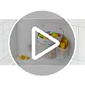 Hanging Bath Toy Storage Organizer - Quick Dry Mesh Holder with Zipper