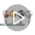 Stainless Steel Julep Strainer for Cocktails - A Bar Above, 304 Grade