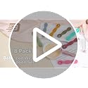8-Piece Silicone Baby Weaning Spoons Set for Self Feeding and Solids