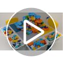 7-in-1 Kids Activity Table and Chair Set with 152-Piece Marble Run Blocks