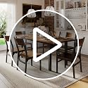 7-Piece Extendable Dining Table Set with 6 Chairs, Walnut Wood Finish