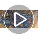 Kids City Road Playmat - 5' x 6'6" Washable Non-Slip Car Track Area Rug