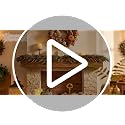 6ft Pre-Lit Artificial Norfolk Pine Fall Garland with Warm LED Timer Lights