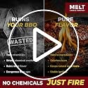 Fire Starter Squares 160 Pack Water Resistant Odorless Wood Charcoal
