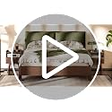 Set of 2 Nightstands with Charging Station, Fluted Drawer & USB-C Port