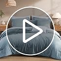 7-Piece Queen Comforter Set - Soft All-Season Bed in a Bag Bedding Set