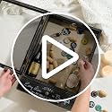 Rustic Wood Shadow Box Display Case with Drawer - 11x16 Keepsake Frame