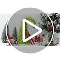 Decxmas 1ft Bendable Mini Christmas Tree with Lights - Ball Variant