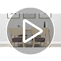 Stretch Washable Dining Chair Seat Covers Set of 6 - Beige
