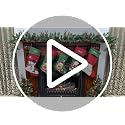 Personalized Christmas Stocking with Embroidered Name - 18.5" Reindeer