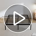 Hafenpo 14-Inch Queen Metal Platform Bed Frame with Storage