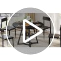 43-Inch Round Dining Table with Pedestal Base, Industrial Kitchen Table