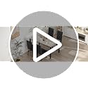 5-Piece Faux Marble Dining Table Set for 4 with Button Tufted Chairs