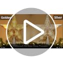 Silver Glitter Lighted Christmas Tree Topper - 3D Double-Sided Star