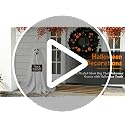 Zesua 2.3 FT Light-Up Ghost Dog Halloween Decoration with Trick or Treat Sign