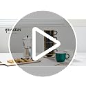 Black Stackable Coffee Mug Set of 4 with Stand & Spoons - 11oz