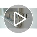 20x30 Brushed Nickel Bathroom Mirror, Rectangular Wall Mirror with Beveled Edge