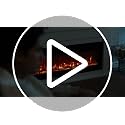 50-Inch Electric Fireplace Wall Mounted Recessed Heater with Multi-Color Flames