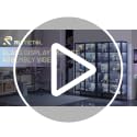 71-Inch Tall Glass Display Cabinet with Motion Sensor LED Lights