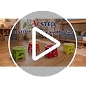 9-Inch Folding Step Stool for Kids - Non-Slip Collapsible Stool with Handle