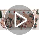 6 Pack 20-Inch Christmas Stockings, Rustic Farmhouse Plaid Holiday Decor