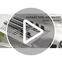 Garage Tool Organizer Wall Mount 49.5 Inch with 10 Heavy-Duty Hooks