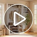 5-in-1 Entryway Hall Tree with Storage Bench and Coat Rack, Rustic Brown