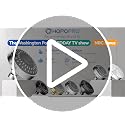 HOPOPRO 5-Mode High Pressure Shower Head - 4 Inch Chrome Fixed Showerhead