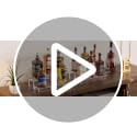 2-Tier Acrylic Liquor Bottle Display Shelf, 15-inch Countertop Bar Organizer