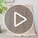 Exclusivo Mezcla Forest Green Leaves Pattern Blanket Queen (90x90)