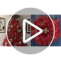 MEEDEE Red Mesh Ribbon 10 Inch Wide, 30 Feet Metallic Deco Mesh Roll for Christmas & Crafts - Red / 10 Inch
