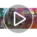 Sloth Snow Globe with Pink Glitter, 45mm Decorative Animal Figurine