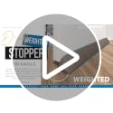 Weighted Triangular Door Draft Stopper - 35.4 Inch Under Door Blocker