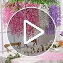40 Pack Artificial Wisteria Hanging Flowers - 3.6 Ft Vines for Home Decor & Weddings