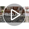 Hazo Haus Black Boho 2x6 Runner Rug Washable Non-Slip Floor Carpet